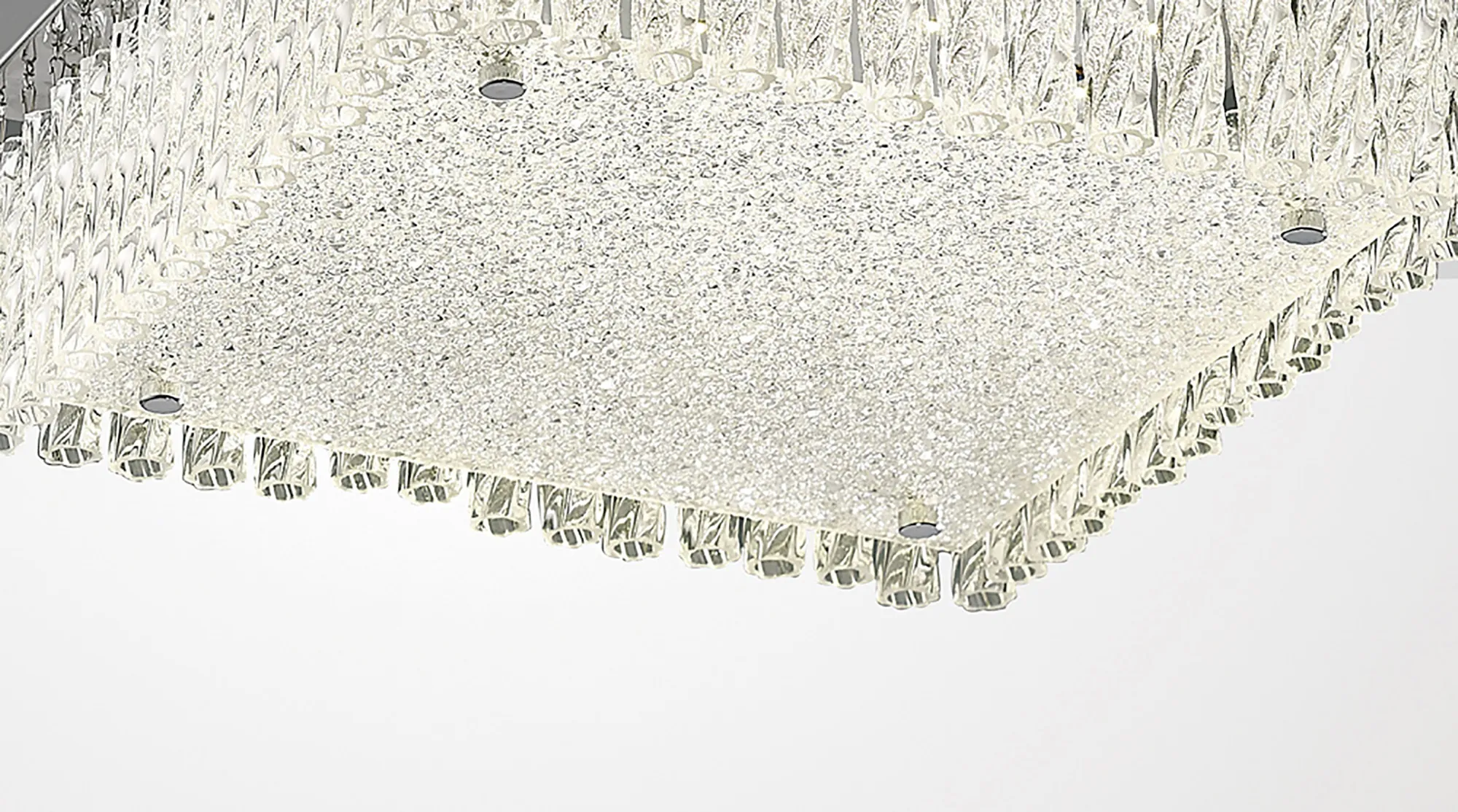 Aiden Glass 18W LED  Flush Ceiling IL80052  Diyas Aiden